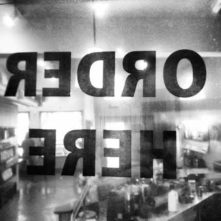 black and white restaurant lunch kitchen