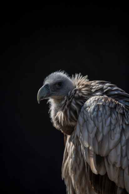 closeup photo of vulture