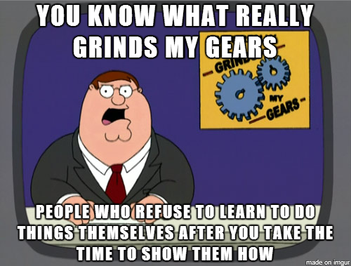 Grinding gears