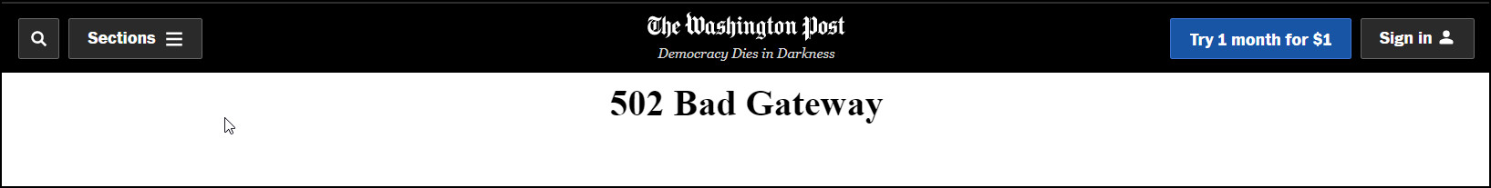 WP bad gateway